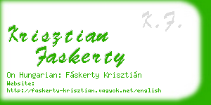 krisztian faskerty business card