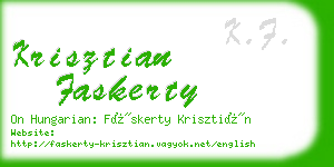 krisztian faskerty business card